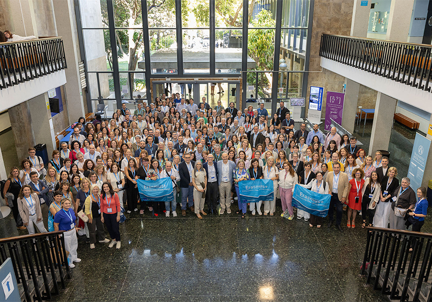 Estudiantes Erasmus entrantes en la sesión de bienvenida